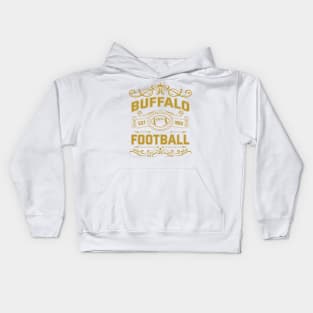 Vintage Buffalo Football Kids Hoodie